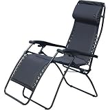 Faulkner Standard Recliner Black Padded With Padded Arms Picture