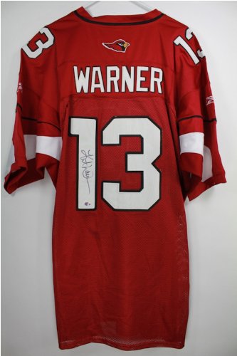 Kurt Warner Autographed Arizona Cardinals Jersey with Sewn-on Letters & Numbers