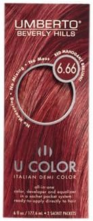 Umberto Beverly Hills U Color Hair Color - #6.66 Red Maho Brilli Kit by Umberto Beverly Hills