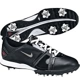 Nike Women's Air Dormie II Golf Shoes (8 M, Black/Metallic Silver)