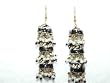 2 Black Kundan Lakh Hand Made Earring Bellydance India