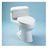 TOTO MS864114E-11 Eco Supreme Elongated One Piece Toilet with Soft Close Seat, Colonial White