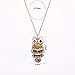 Qiyun Cute Princess Owl Bird Pendant Necklace Chain