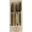 4 Piece Spreader Set Laguiole Dubost Mineral Colors