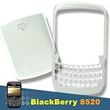 OEM White Faceplate For Blackberry Curve 8520 8530 + Battery Cover White Ho ....