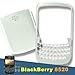 OEM White Faceplate For Blackberry Curve 8520 8530 + Battery Cover White Housing thumb