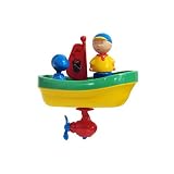 4127ob961GL. SL160  Caillou Wind Up Bath Tub Boat [Yellow]