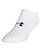 Under Armour Adult Heatgear Solo Socks, 3-Pairs, White, Medium