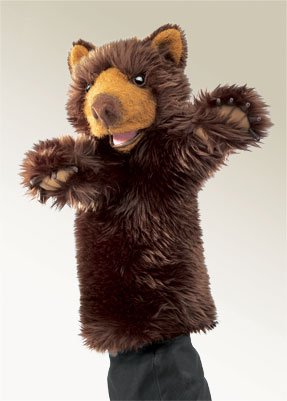 Childrens Toyshop  Toys : New Folkmanis Bear Stage Puppet