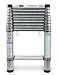 Telesteps 1600W 12-1/2-Foot 250-Pound Duty Rating Aluminum Telescoping Extension Ladder with Wide Step