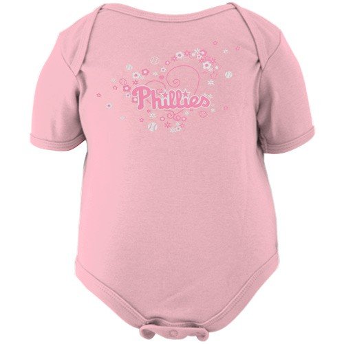Majestic Philadelphia Phillies Newborn Pink Sweet Team Creeper (18 Months)