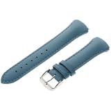 TechnoMarine 1030M MoonSun 17-mm Light Blue Leather Strap with Single-Buckle