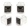 Onyx Cabochan Sterling silver Studs Formal Wear