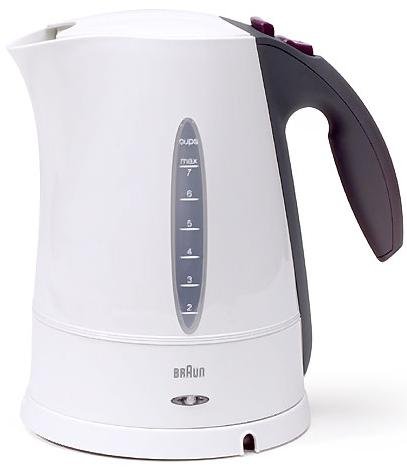 "Braun WK200W Aqua Express Electric Water Kettle, White" "Braun WK200W Aqua Express Electric Water Kettle, White"