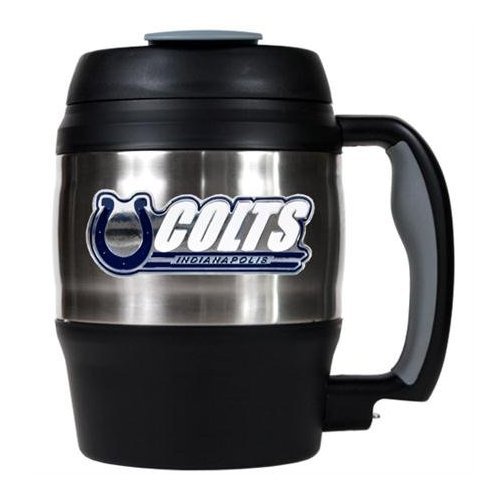 NFL Indianapolis Colts 52-Ounce Stainless Steel Macho Travel Mug with Bottle Opener