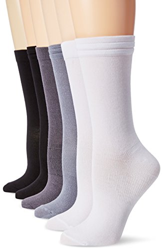PEDS Women's Comfort At Work Dress Socks, 6 Pairs