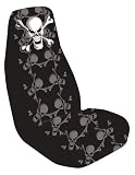Elegant E324011C Skulls & Crossbones Seat Cover