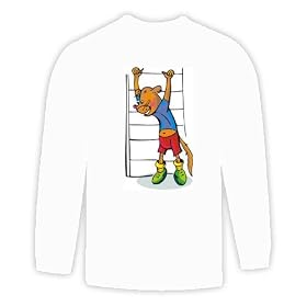 Long Sleeve T-shirt with up, bar, workout, sport, mongoose, animal, push, fitness