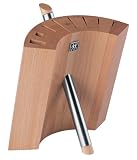 Henckels Sundial Natural Wood & Stainless Steel Block, 8 Hole