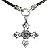 CELTIC KNOT --Love Charm Protection From Evil-- Pendant With Black Leather Choker Necklace BICO AUSTRALIA