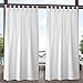 Exclusive Home Curtains Indoor/Outdoor Solid Panel Pair, 54x84, Winter White