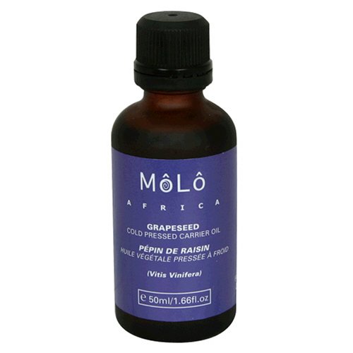 MoLo Africa Cold Pressed Carrier Oil, Grapeseed, 1.66 fl oz (50 ml) (Pack of 2) by MOLO Africa