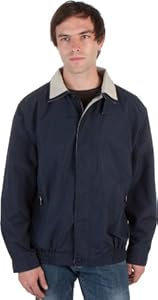 GSBCR - Adult Mens Two-Tone Water-Resistant Golf / Windbreaker Jacket - Navy/X-Large
