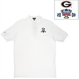 Georgia Bulldogs NCAA 2008 Sugar Bowl Classic Pique Polo Shirt (White)