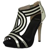 Carvela Mason Gold/Black Open Toe