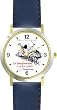Habit 1 - Imagination Is (Spanish Text) - DELUXE TWO-TONE WATCH from THE 7 HABITS - WATCH COLLECTION BY WATCHBUDDY&reg; - Arabic Numbers - Blue Leather Strap-Size-Large ( Men's Size or Jumbo Women's Size )