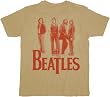The Beatles Members Band Khaki T-Shirt Tee