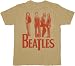 The Beatles Members Band Khaki T-Shirt Tee