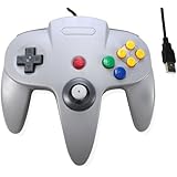 3rd Party Classic Retro N64 Bit USB Wired Controller for PC and MAC - Grey