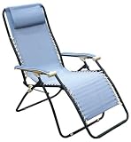 Denewood Periwinkle Sling Folding Chair with Pillow