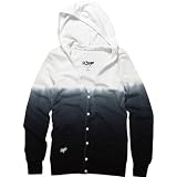 Fox Racing Drop Out Hooded Cardigan Girls Sweater Casual Sweatshirt
- Color: White, Size: Small
