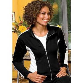 Sport-Tek Ladies Sporty Two-Tone Fleece Jacket