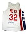 Julius Erving Signed Authentic New Jersey Nets White Jersey - Authentic Celebrity Autographed