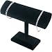 Black Velvet Oval T-Bar Bracelet & Necklace Jewelry Display