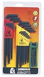 Bondhus 14132 Balldriver« L-wrench Sets #10937 (.050-3/8-Inch) & #10999 (1.5-10mm), and GorillaGrip« Star Fold-up Set #12632 (T6-T25) Bonus Set