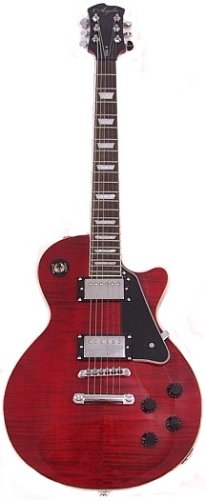 Agile AL-2000 Black Cherry Flame Electric Guitar