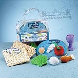 Deluxe Plush Seder Set W/matzahs and Cup-in Vinyl Suitcase