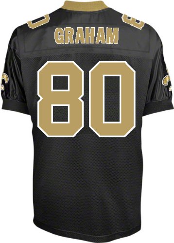 New Orleans Saints #80 Graham Black Football Jersey Sports Jerseys Size 48-56