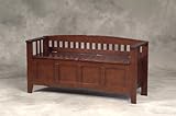 IMAGE OF Short Back Storage Bench (Walnut) (25.25