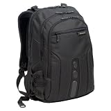 Targus Spruce EcoSmart Backpack Case Designed for 17 Inch Laptops TBB019US (Black with Green Accents)