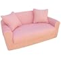 Sofa Sleeper & 2 Pillows- Pink Chenille