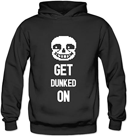 Women's Undertale Sans Get Dunked On Hoodies M Black