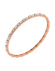 2.16 ct. tw Round Diamond Bangle Bracelet in Prong Setting - E-F VS1 - 14 Kt. Rose Gold