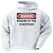 WARNING BEWARE OF THE DISPATCHER Adult Hooded Sweatshirt (Hoodie / Hoody) Various Col...