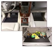 Hexomat custom all weather floor mats for 1980-92 Volkswagon Vanagon camper model Cargo Mat Clear