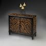 Tiger Stripe Two Door Console Cabinet
